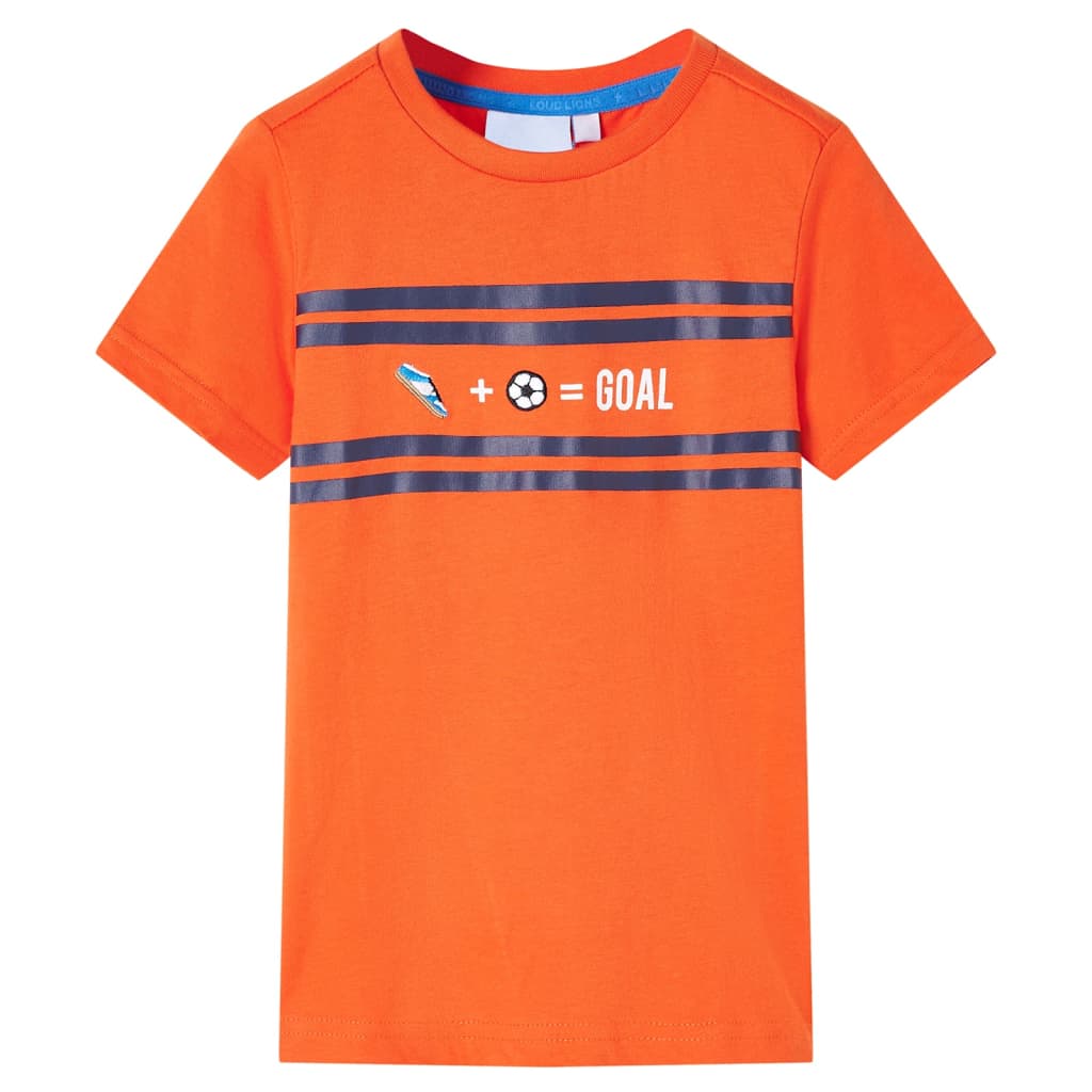 VidaXL Chemise enfant 128 orange foncé