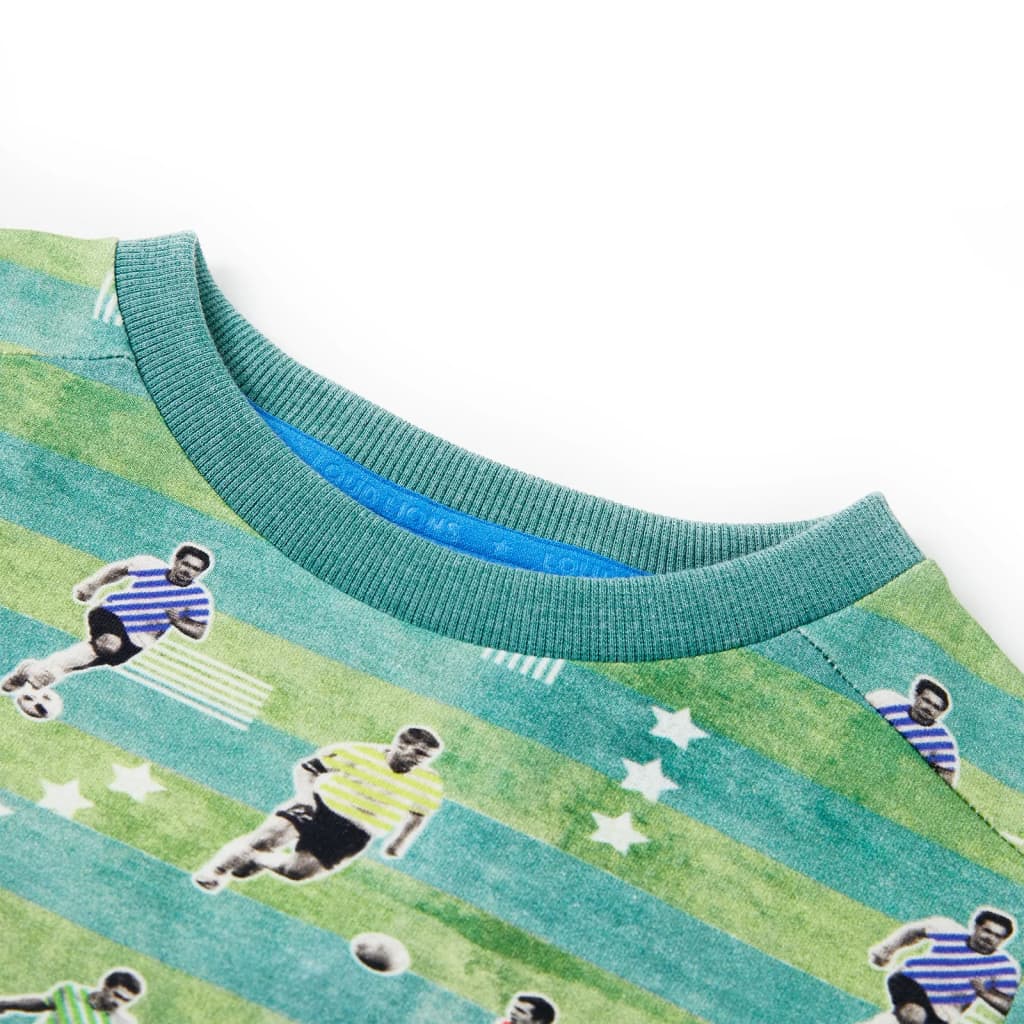 VidaXL Pull enfant 116 bleu clair mélangé