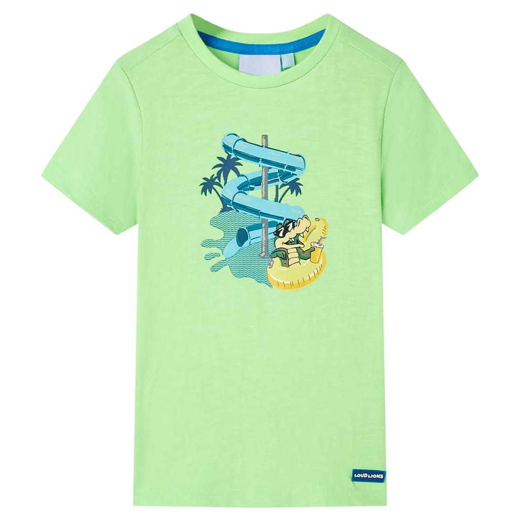 VidaXL Chemise enfant 128 vert fluo