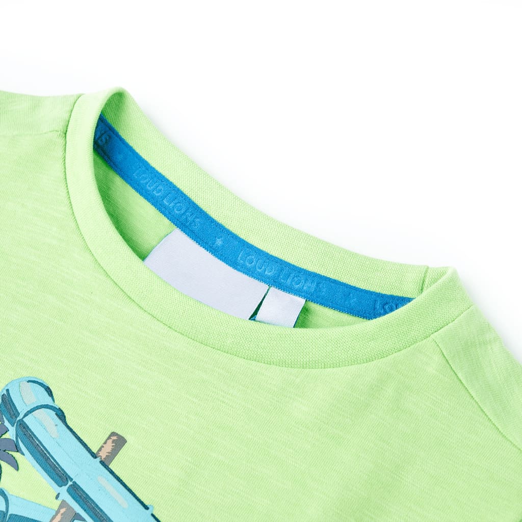 VidaXL Chemise enfant 140 vert fluo