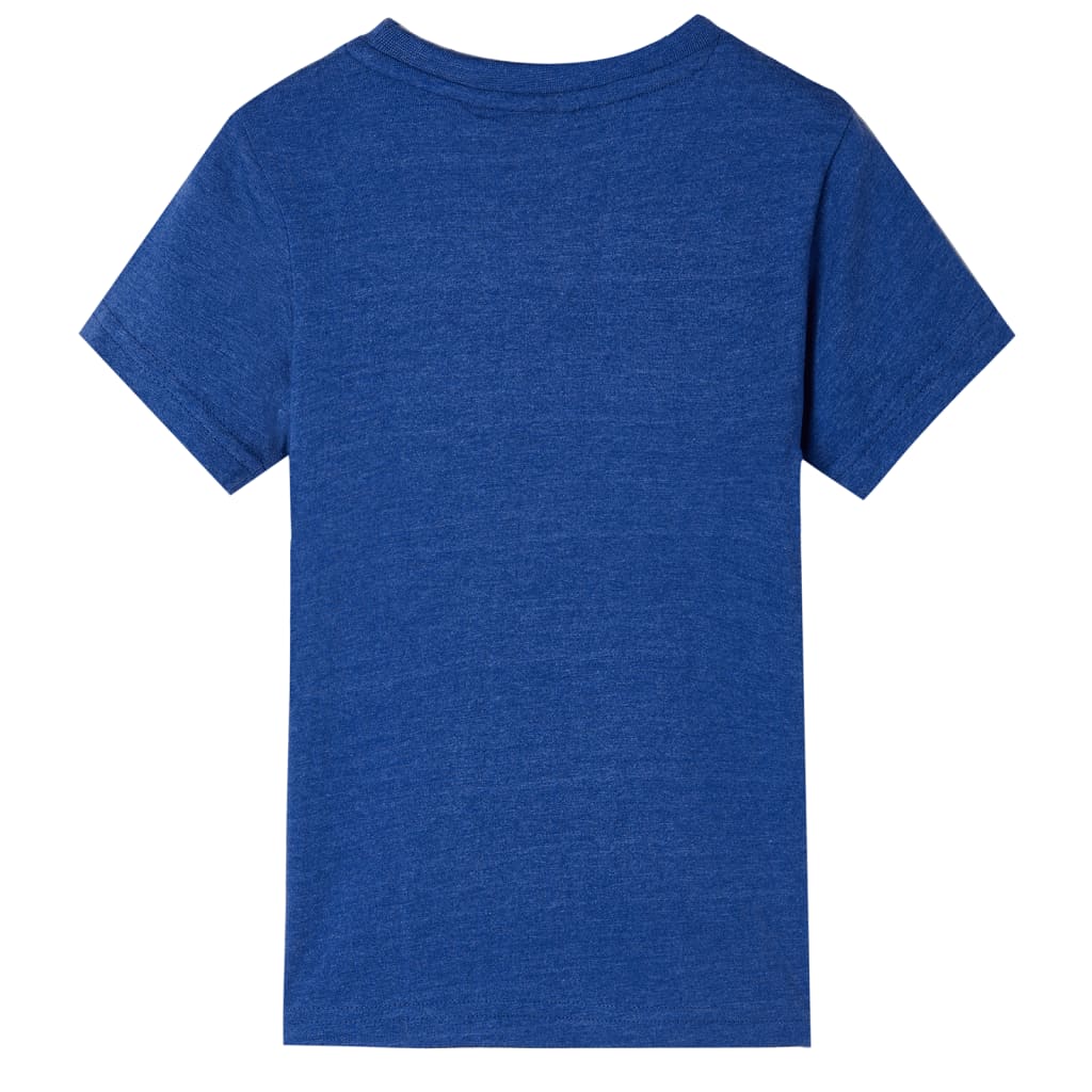 VidaXL Chemise enfant 104 bleu foncé mélangé