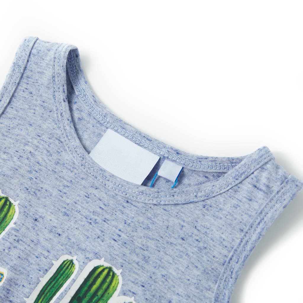 VidaXL Haut enfant 92 bleu mixte