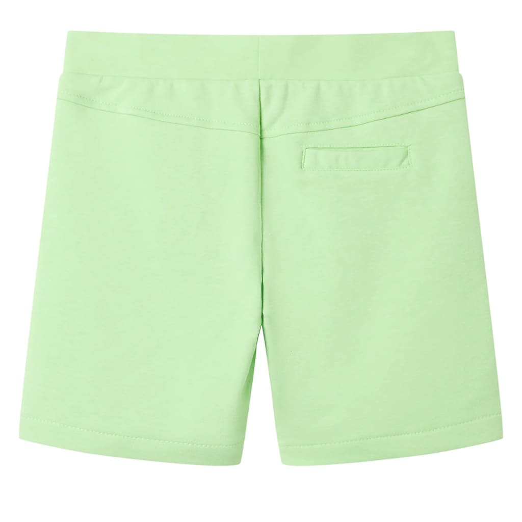 VidaXL Short enfant 116 vert fluo