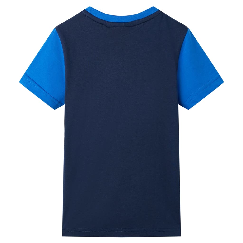 VidaXL Chemise enfant 92 bleu et bleu marine