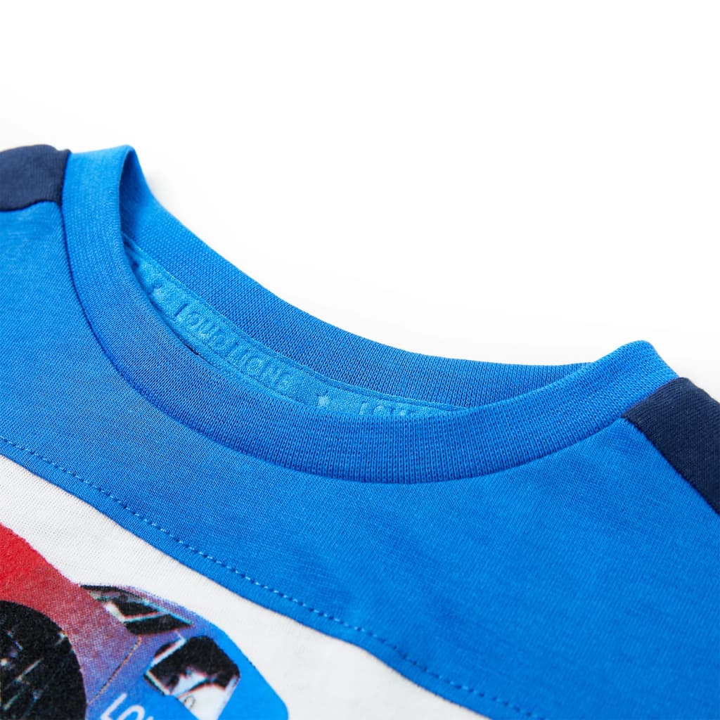 VidaXL Chemise enfant 92 bleu et bleu marine