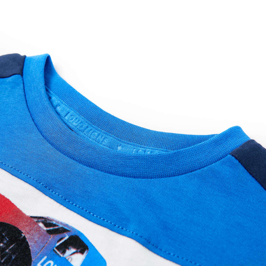 VidaXL Chemise enfant 104 bleu et bleu marine