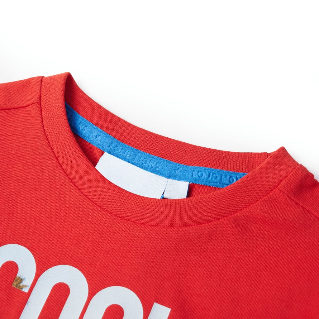 VidaXL Chemise enfant 140 rouge