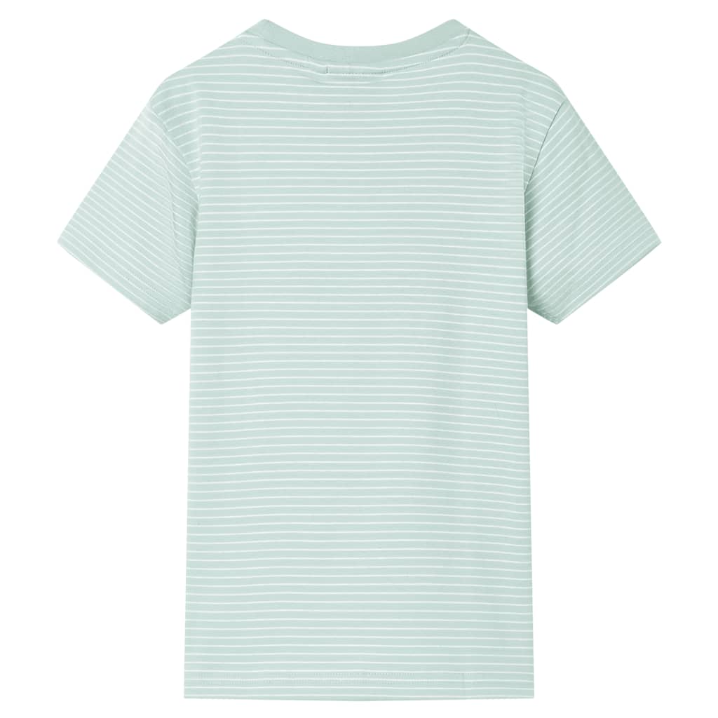 VidaXL Chemise enfant à rayures 92 menthe clair