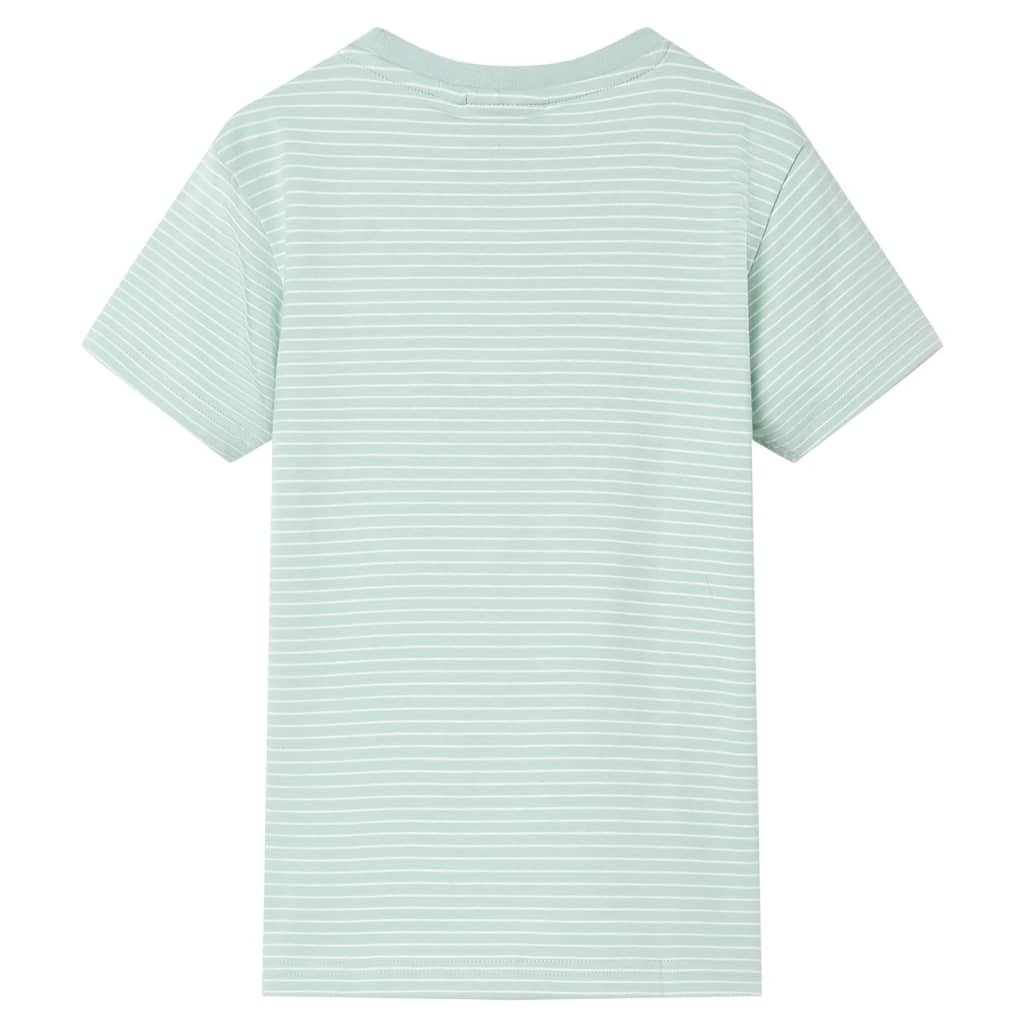 VidaXL Chemise enfant à rayures 116 menthe clair