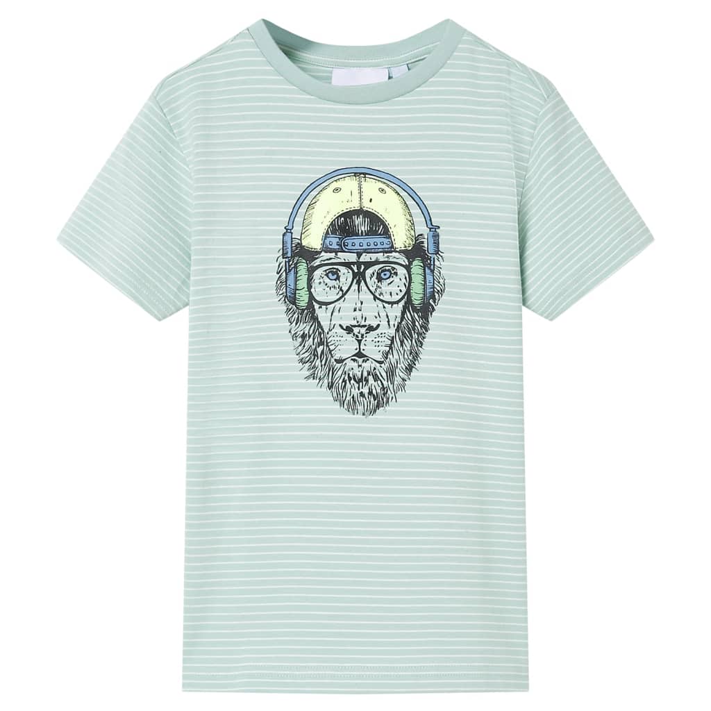 VidaXL chemise enfant à rayures 128 menthe clair