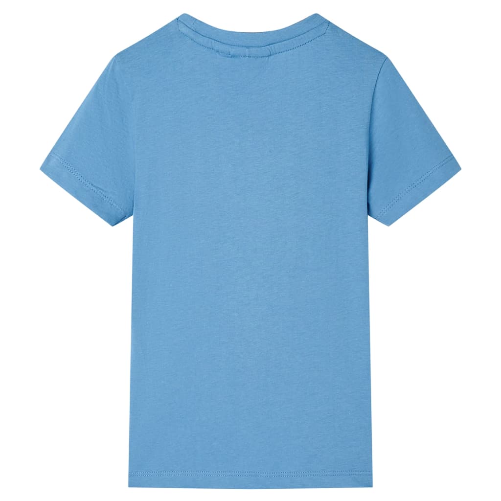 VidaXL Chemise enfant 104 bleu moyen