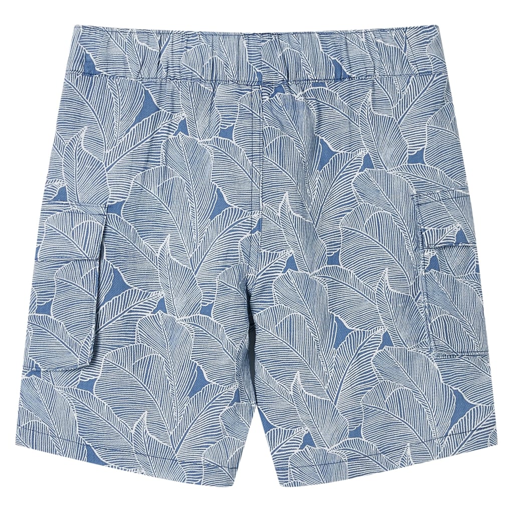 VidaXL Short enfant avec cordon de serrage 92 bleu foncé
