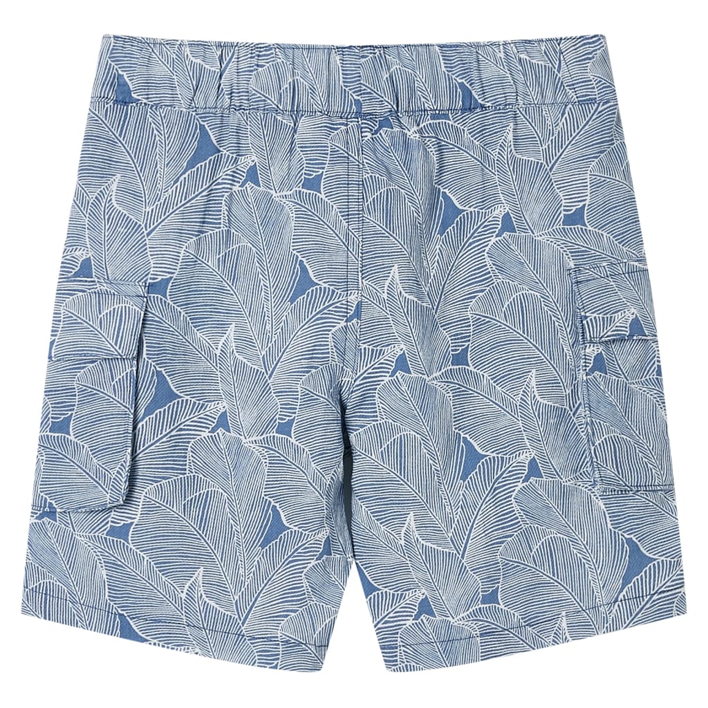 VidaXL Short enfant avec cordon de serrage 104 bleu foncé