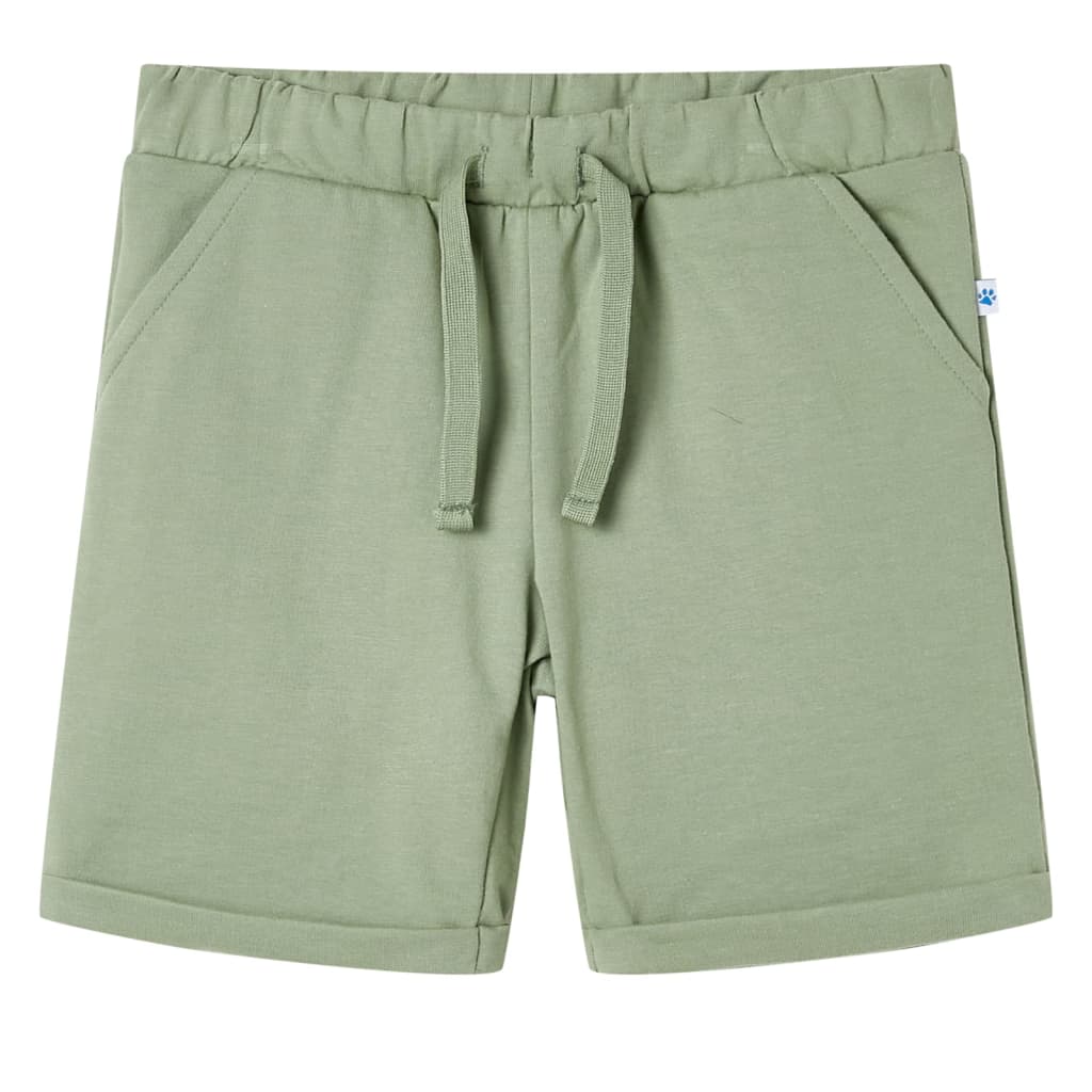 VidaXL short enfant avec cordon de serrage 92 kaki clair