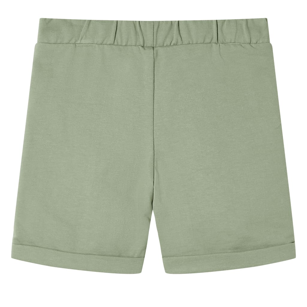 VidaXL short enfant avec cordon de serrage 92 kaki clair