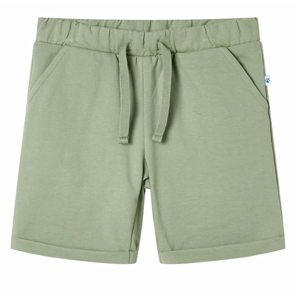 VidaXL Short enfant avec cordon de serrage 116 kaki clair