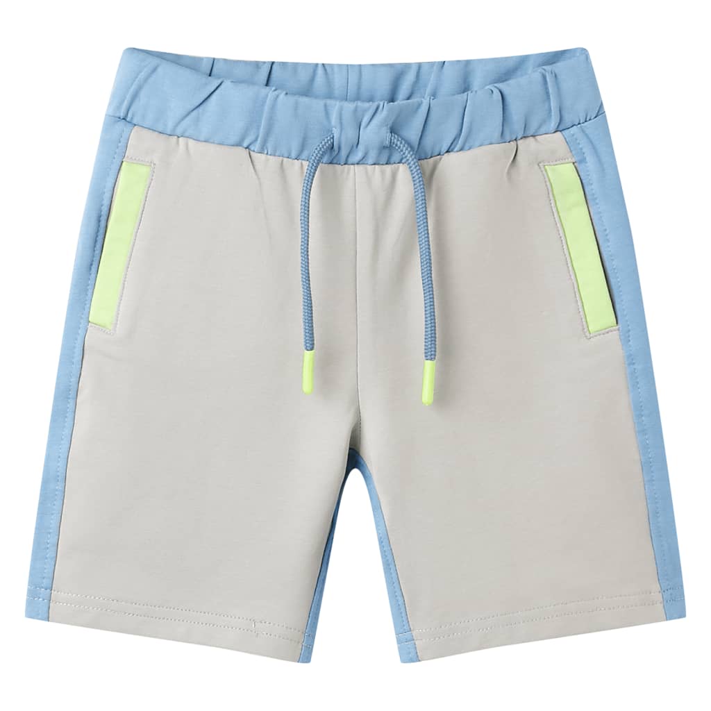 VidaXL Short enfant avec cordon de serrage 116 bleu