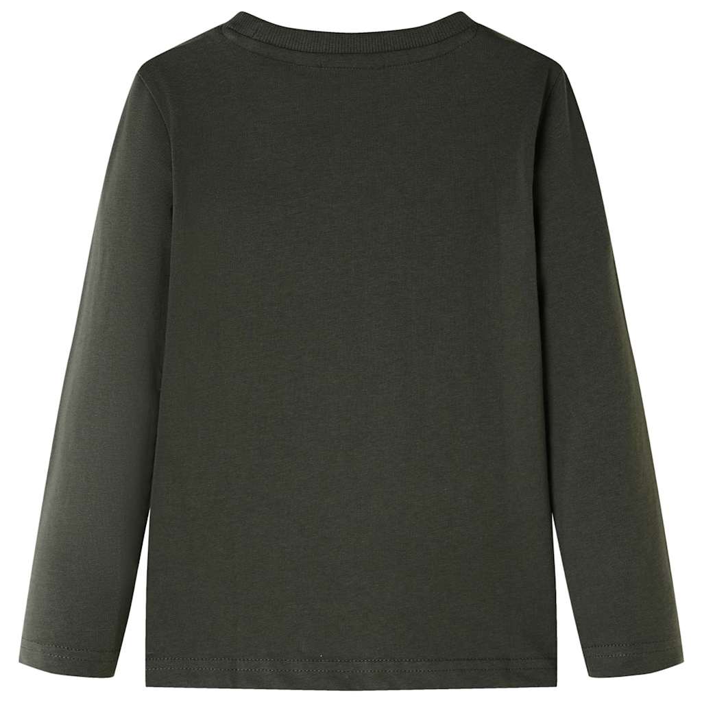 VidaXL Chemise enfant à manches longues 116 kaki