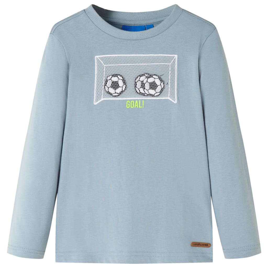 VidaXL Chemise enfant à manches longues 92 bleu clair