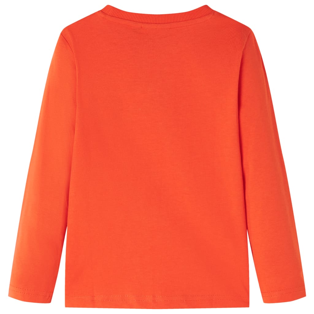 VidaXL Chemise enfant à manches longues 116 orange vif