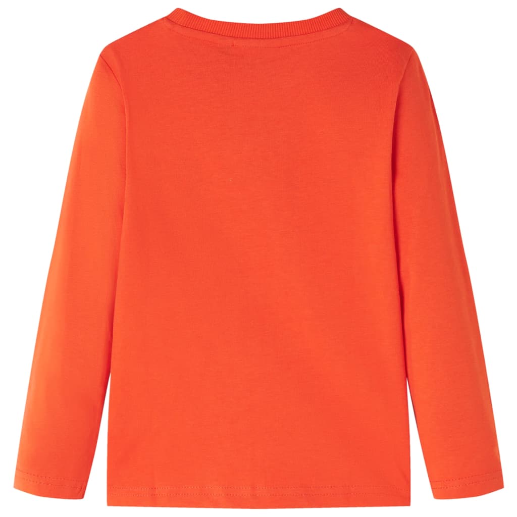 VidaXL Chemise enfant à manches longues 140 orange vif