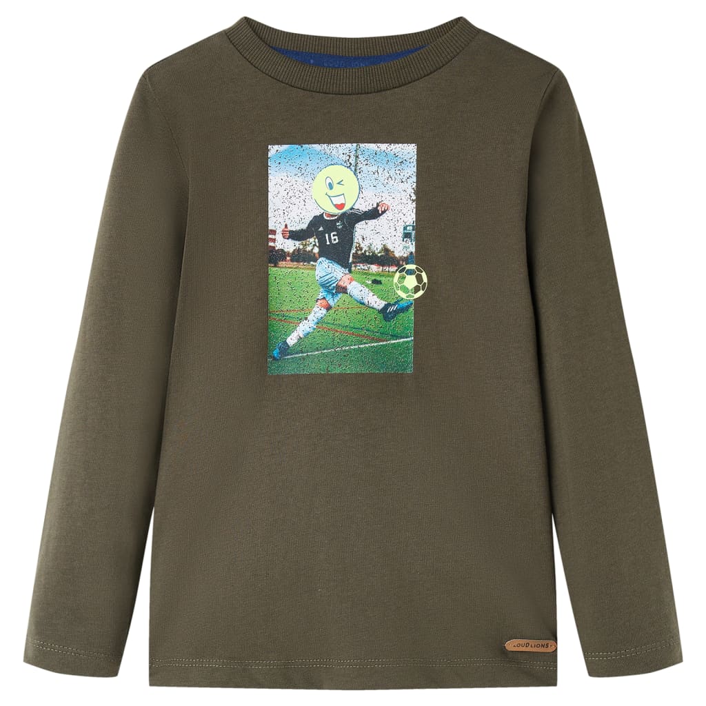 VidaXL Chemise enfant à manches longues 104 kaki