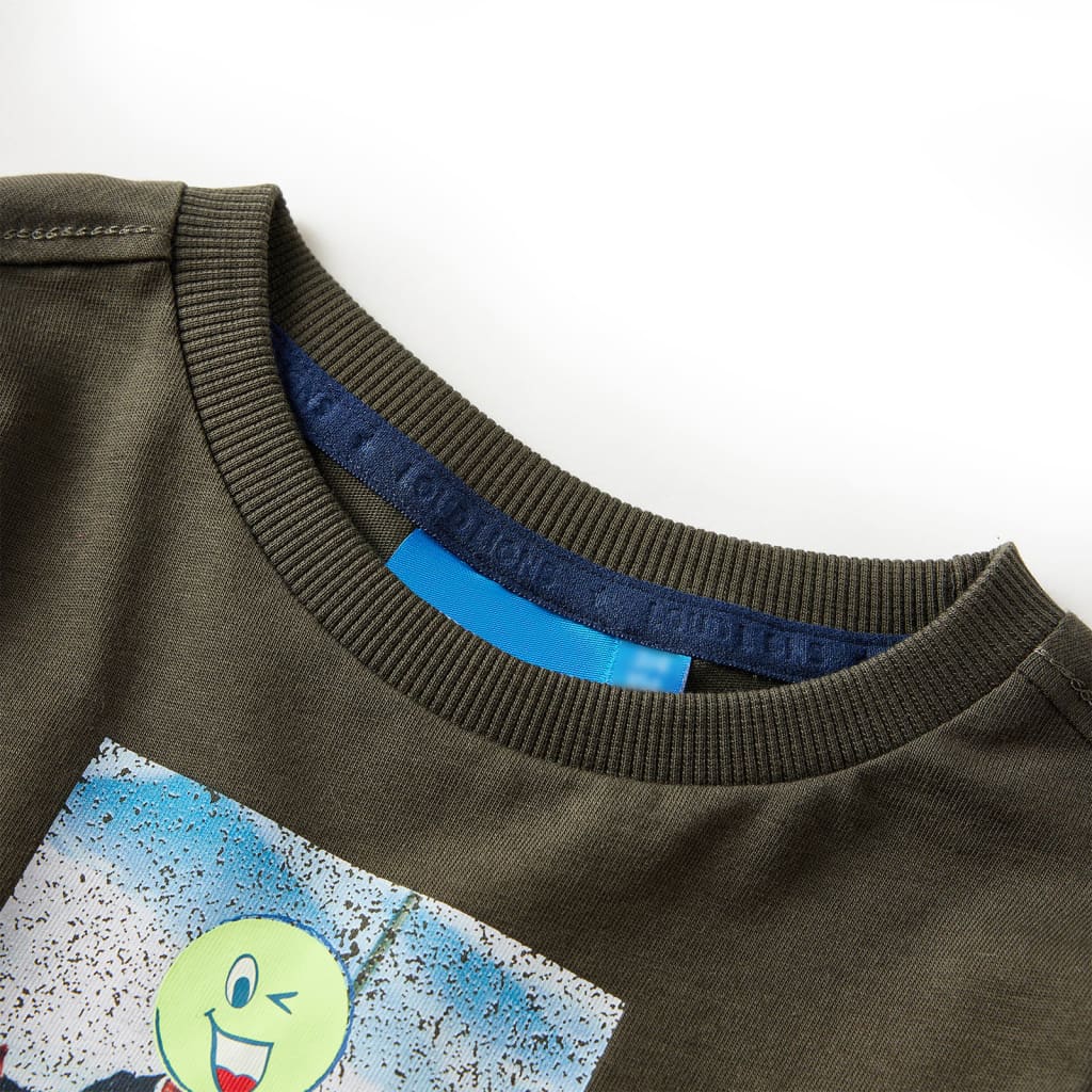 VidaXL Chemise enfant à manches longues 140 kaki