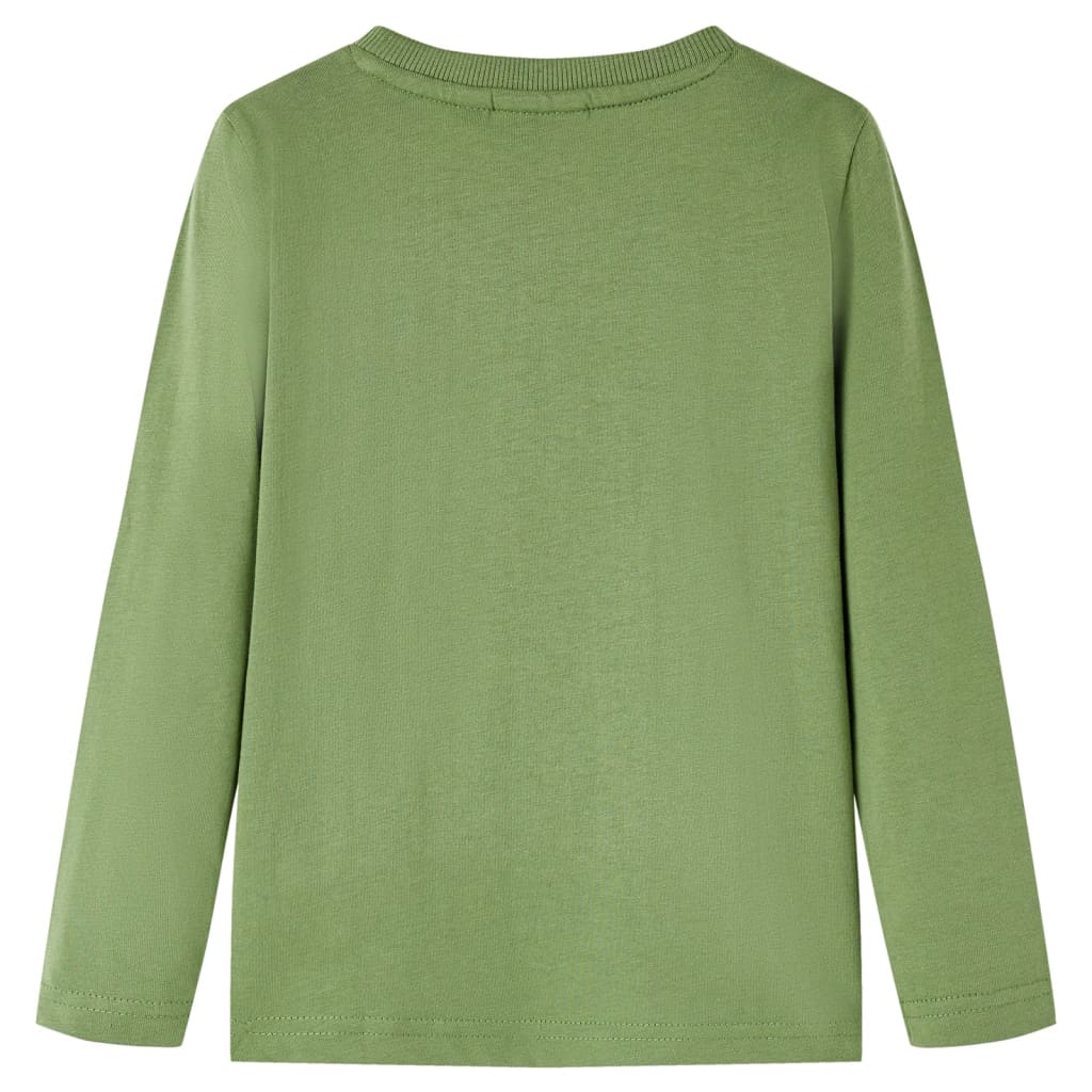 VidaXL Chemise enfant à manches longues 116 kaki clair