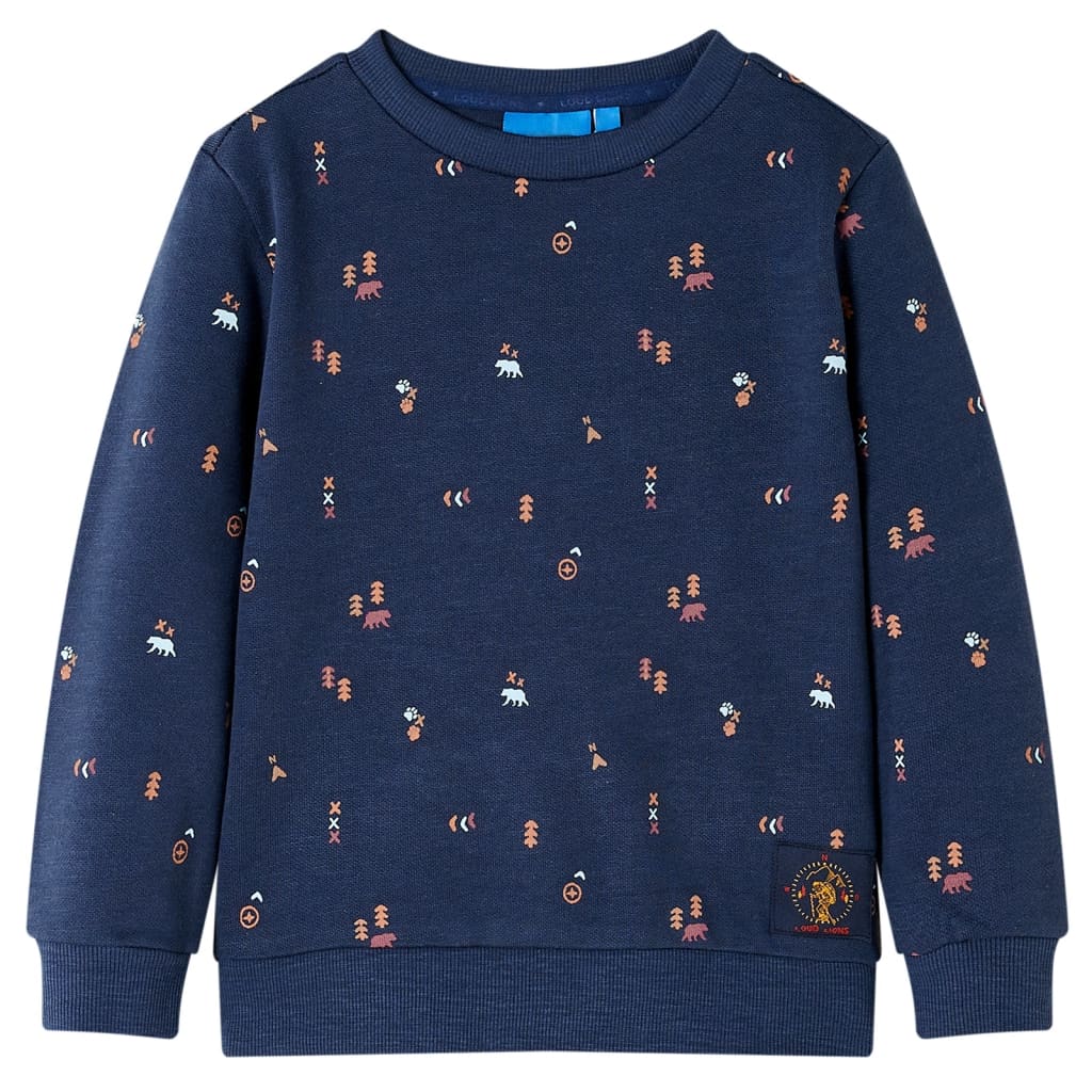 VidaXL Pull enfant 116 bleu marine mixte