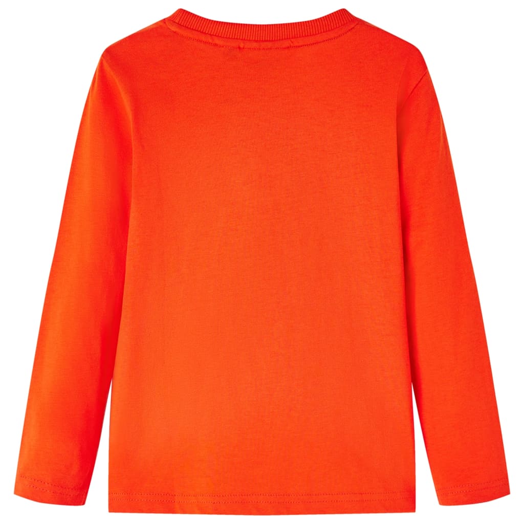 VidaXL Chemise enfant à manches longues 116 orange vif