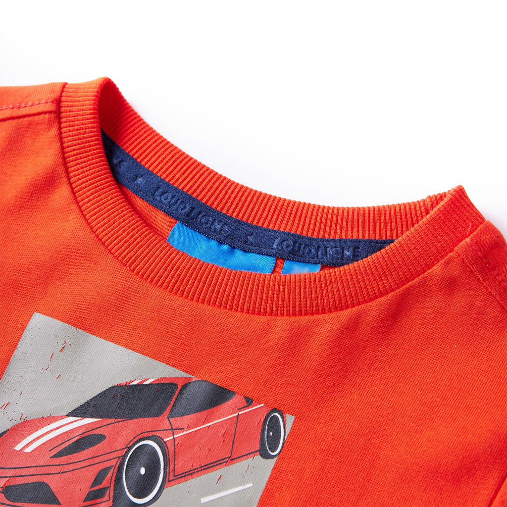 VidaXL Chemise enfant à manches longues 140 orange vif