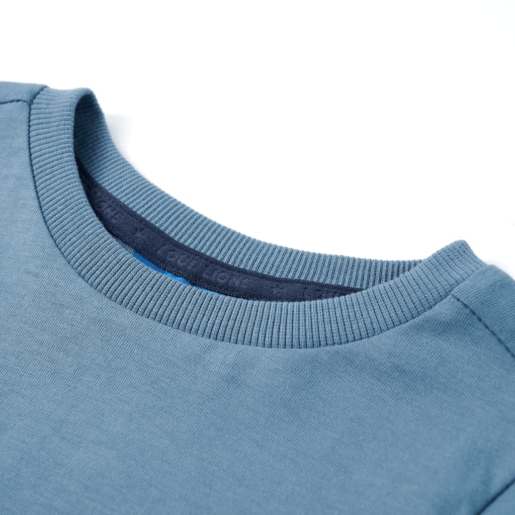 VidaXL chemise enfant à manches longues 104 bleu moyen