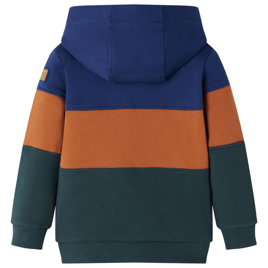 VidaXL Cardigan enfant avec capuche et fermeture éclair 128