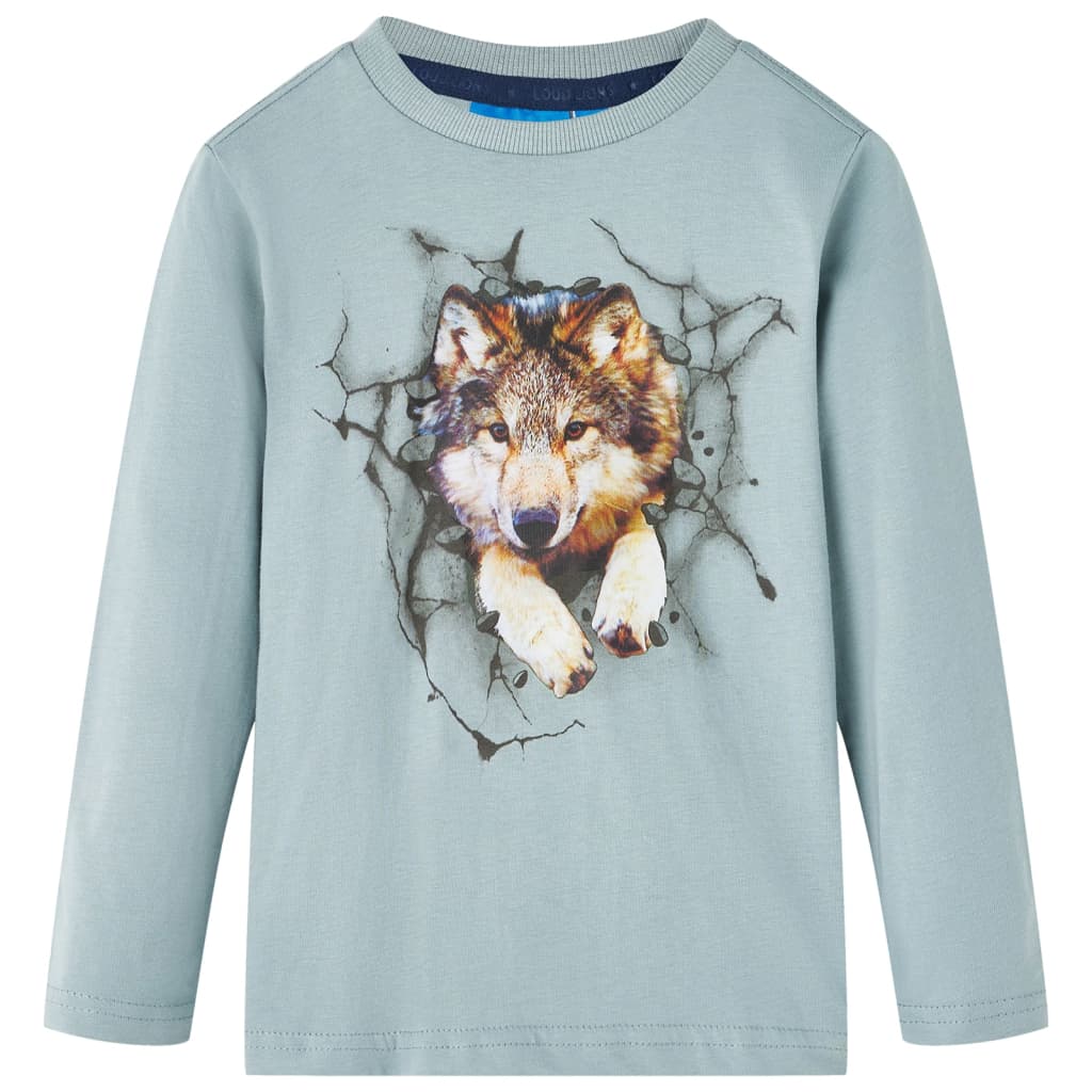 VidaXL Chemise enfant à manches longues 104 bleu clair