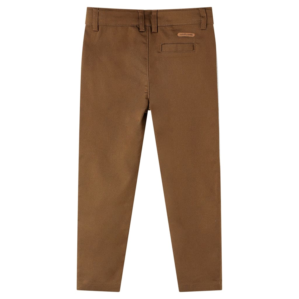 VidaXL Pantalon enfant 128 couleur cognac