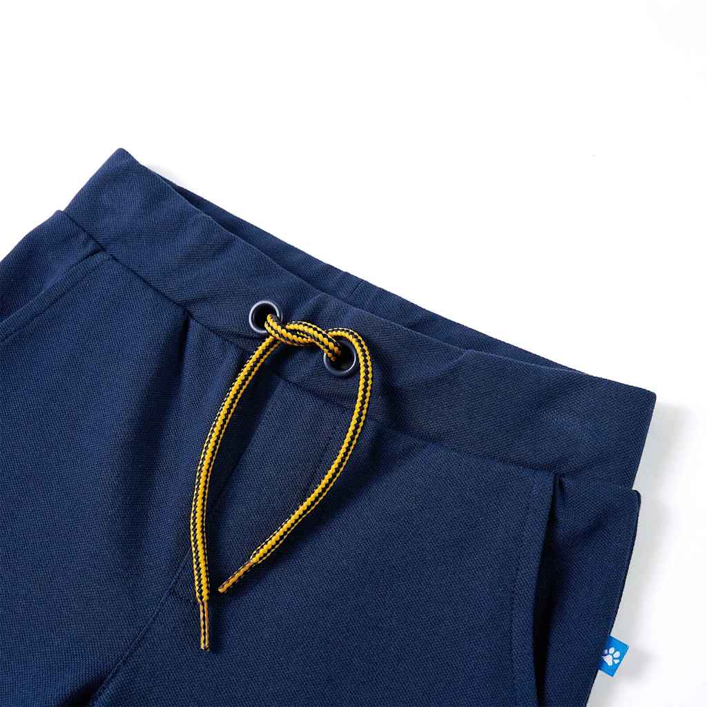 VidaXL Pantalon enfant avec cordon de serrage 92 bleu marine