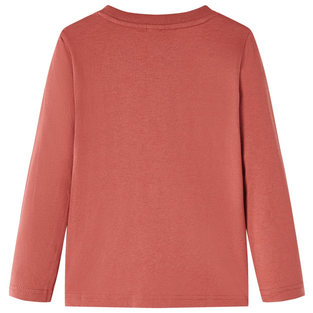 VidaXL Chemise enfant à manches longues 104 couleur henné