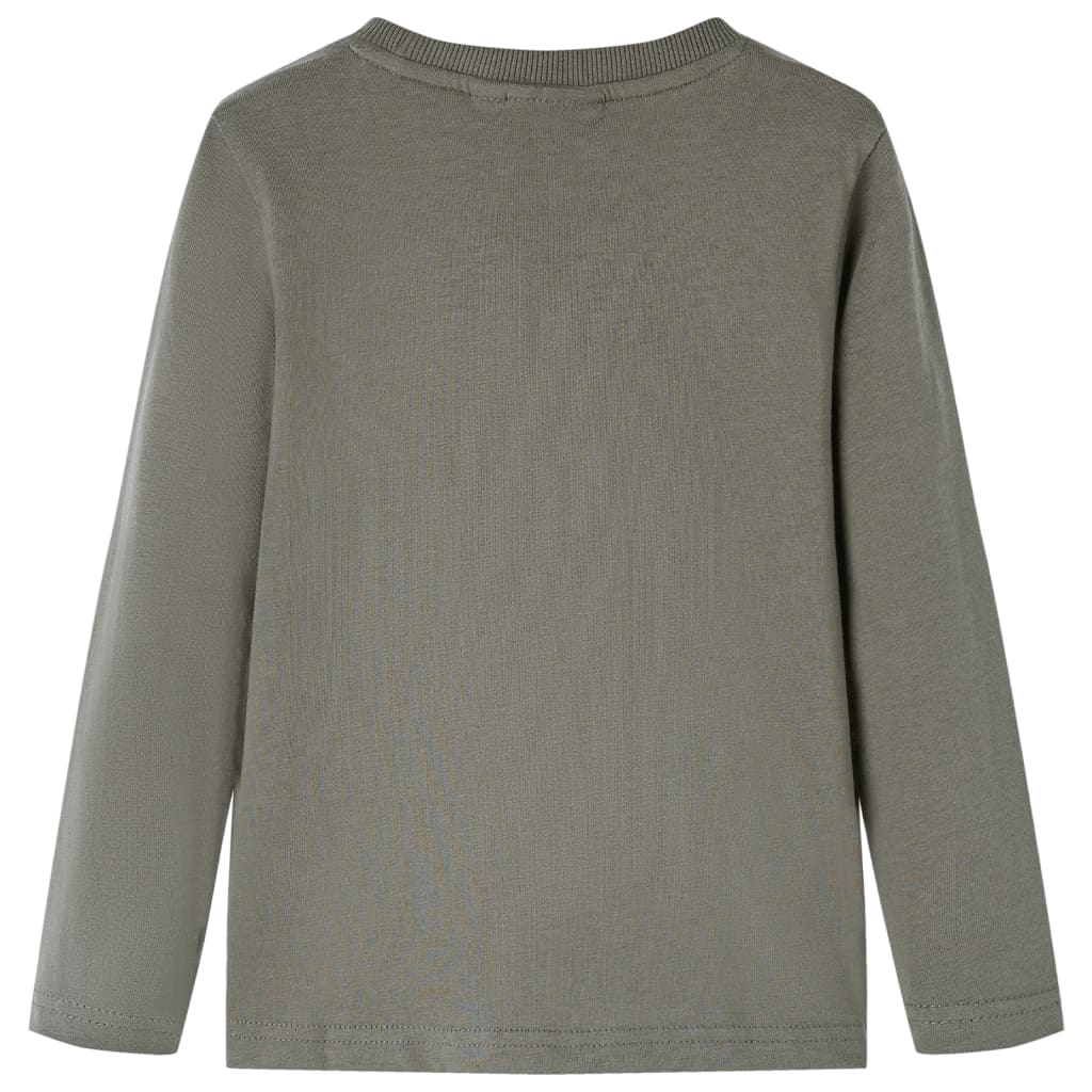 VidaXL Chemise enfant à manches longues 128 kaki