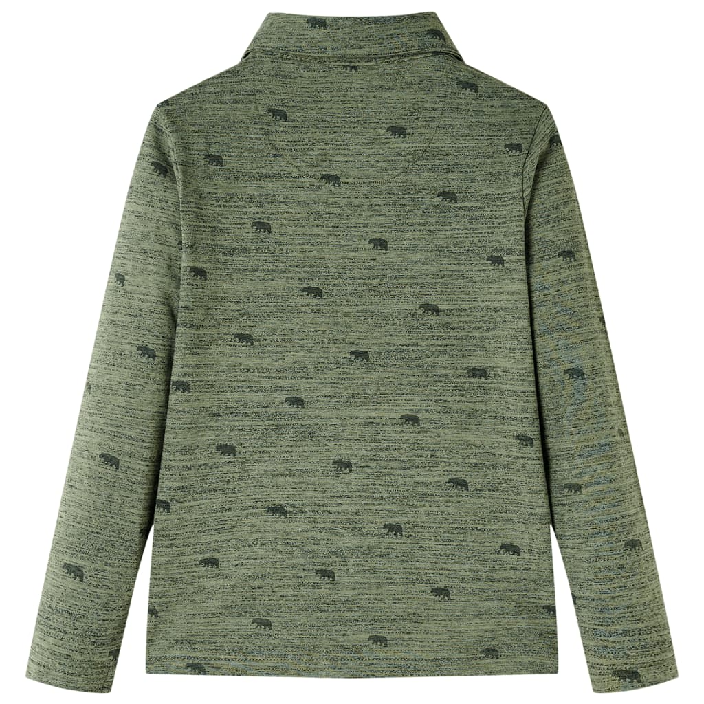 VidaXL Chemise enfant 140 kaki mélangé