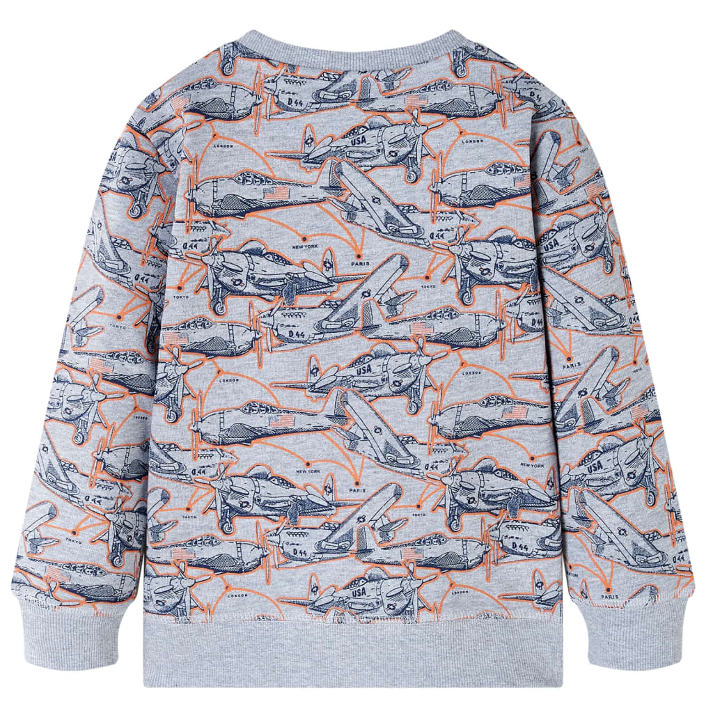 VidaXL Pull enfant 92 gris mélangé