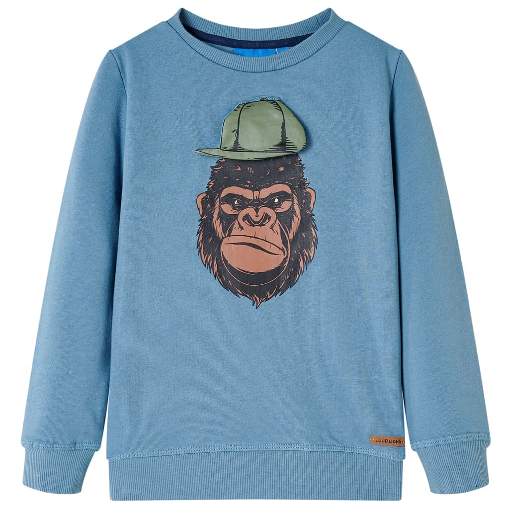 VidaXL Kindertrui 92 bleu moyen
