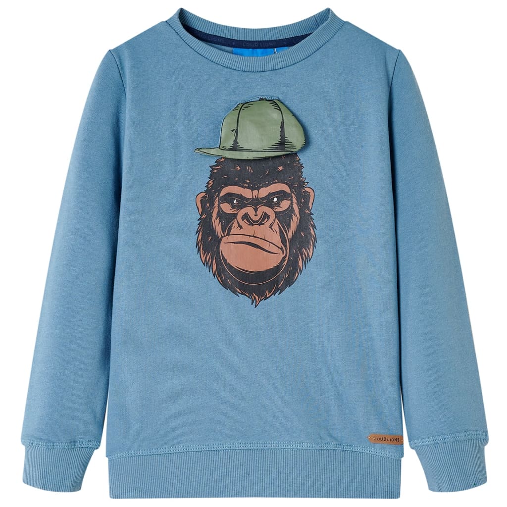 VidaXL Kindertrui 116 bleu moyen