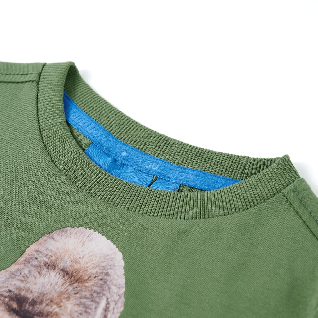 VidaXL Chemise enfant à manches longues 92 kaki clair