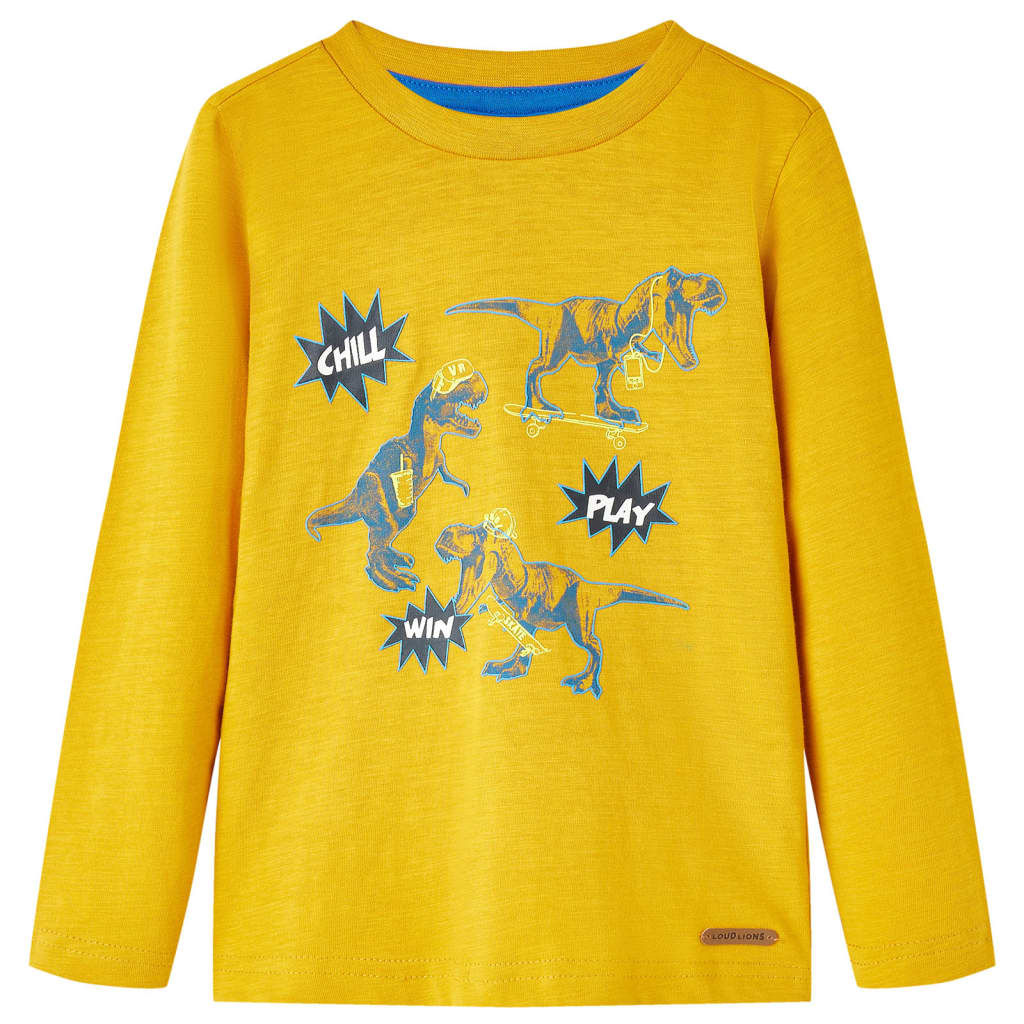 VidaXL Chemise enfant à manches longues 92 ocre