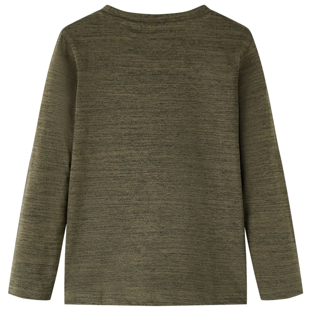 VidaXL Chemise enfant à manches longues 104 kaki mélangé