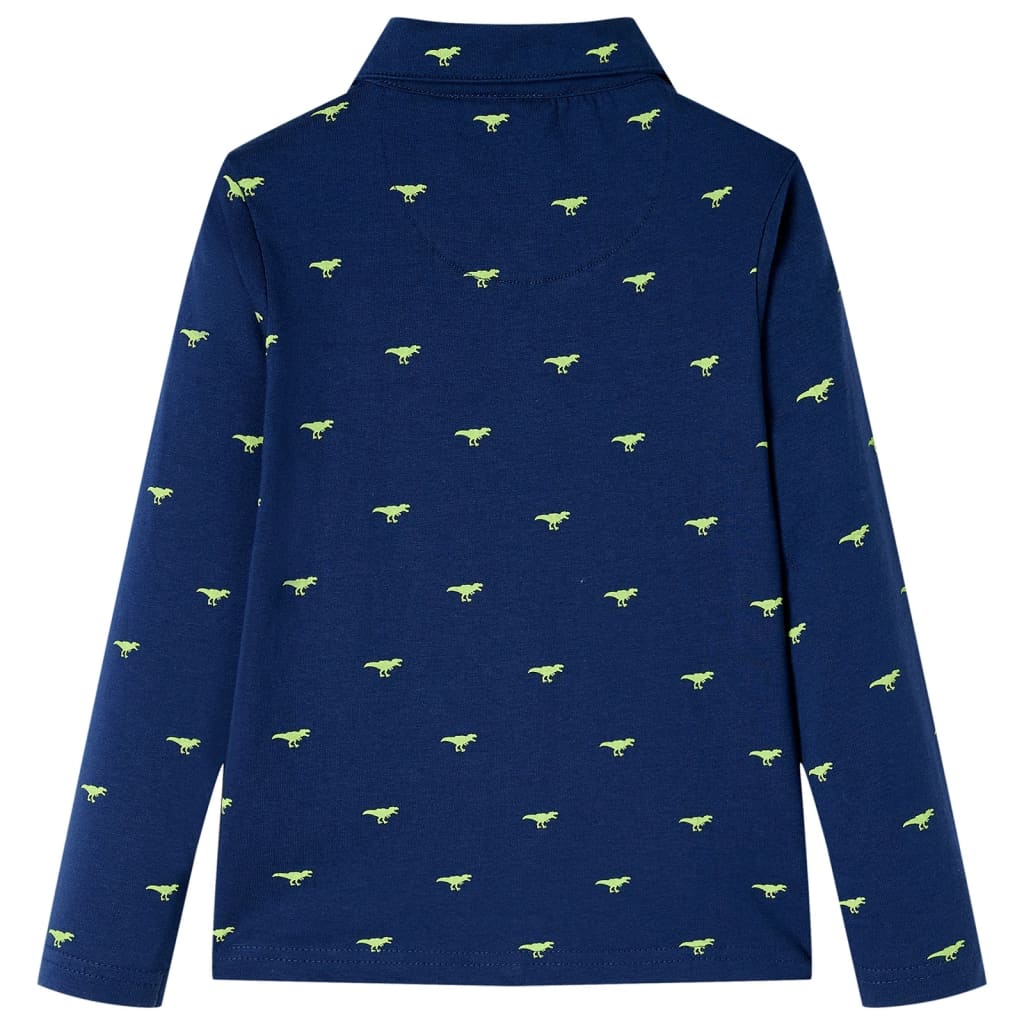 VidaXL Chemise enfant 140 bleu marine