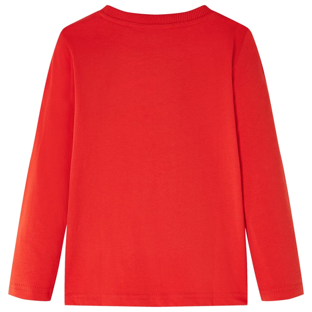 VidaXL Chemise enfant à manches longues 92 rouge