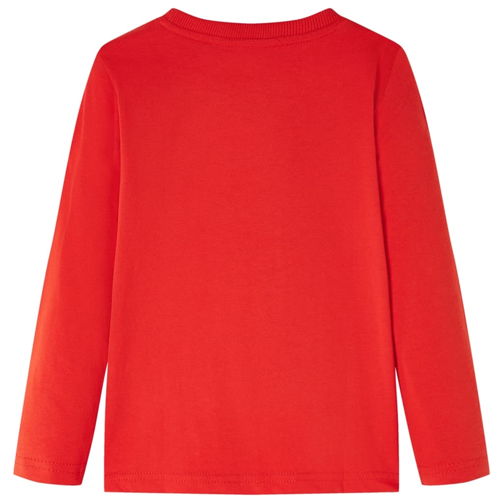 VidaXL chemise enfant à manches longues 140 rouge