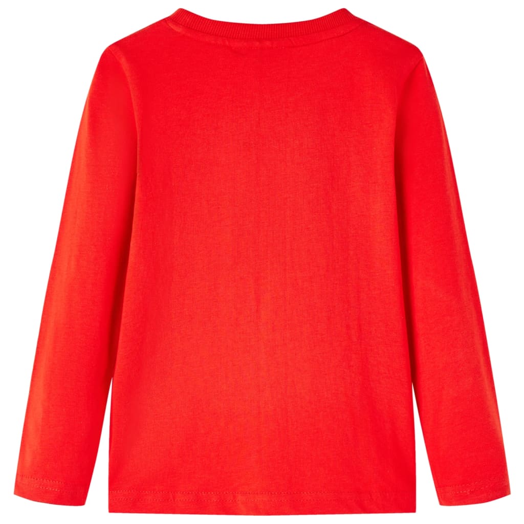 VidaXL Chemise enfant à manches longues 116 rouge