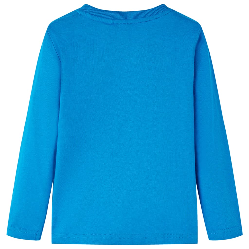VidaXL Chemise enfant à manches longues 92 bleu cobalt
